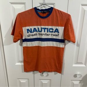 Y2K Nautica Great Barrier Reef Orange Shirt